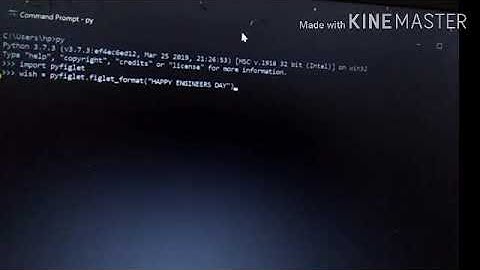 Python pyfiglet module!