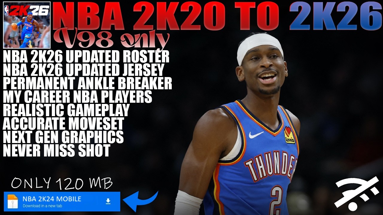 NBA 2K20 TO 2K26 V98 | MOD MENU | FREE VERSION l UPDATED ROSTER 2K26
