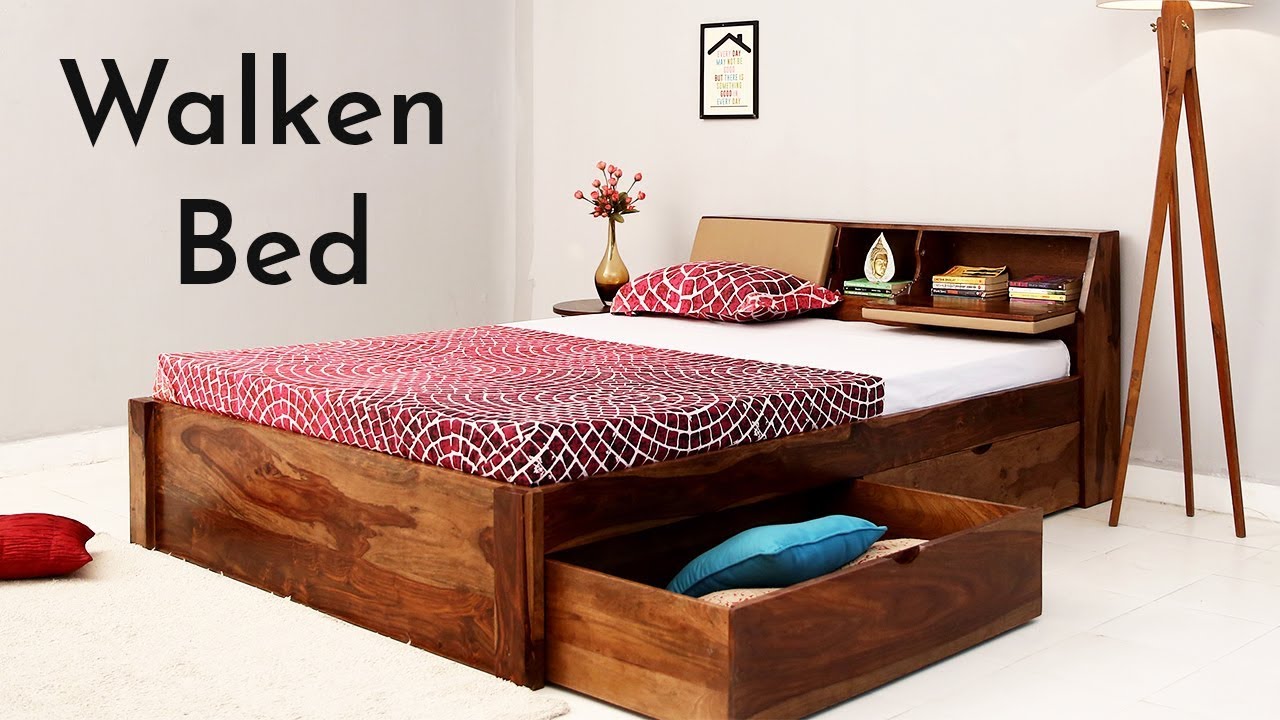 Double Bed Buy Walken Double Bed With Storage Drawers Online