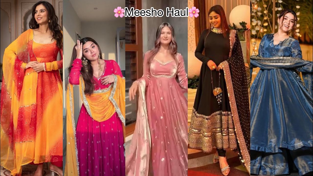 *Best* New Designer Anarkali suits from MEESHO🌸 | Ethnic Anarkali Suits Haul | Meesho Suits Haul✨