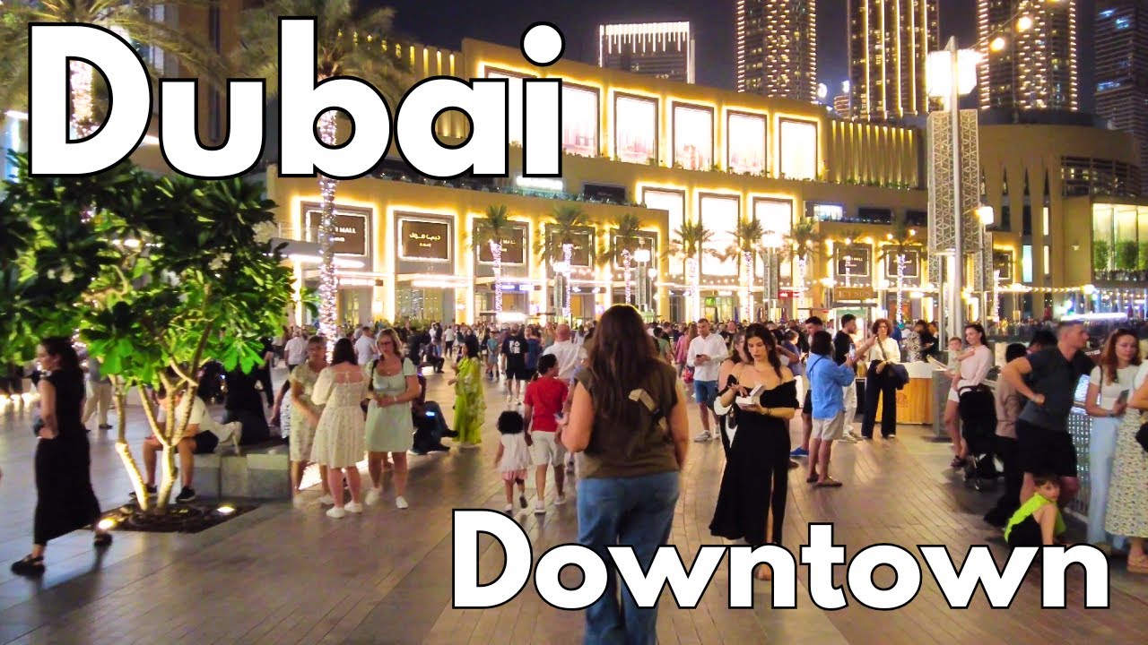 Exploring Downtown Dubai in 4K on a Friday Night 🇦🇪 | Must-See Tourist Hotspot