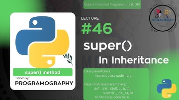 Super () | Super Method in  Inheritance | Python | OOPs | Python Series | #46