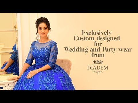 Silver Glitter Net Gown with Thread work Embroidery and 3D Flowers