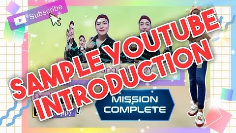 Sample Youtube Intro with animation | Youtube intro maker