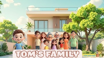 👉 Cùng Tom học tiếng Anh Chủ đề Gia Đình 👨‍👩‍👧 | Family Vocabulary for Kids
