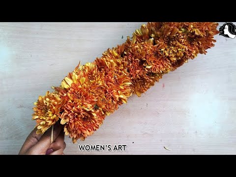 Hoe string sevanthi bloemenkrans | sevanthi poo malai kattuvathu eppadi