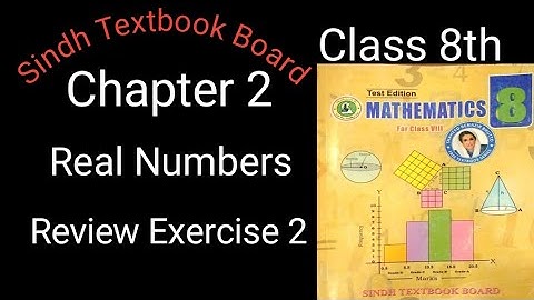 Review Exercise 2 | Class 8th | Sindh TextBook Board | Sir NM