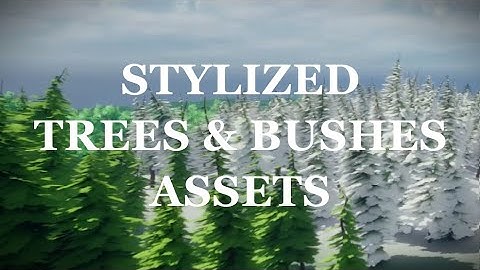 Unreal Engine 5 | DOWNLOAD | Stylized 3D Model Trees Showcase