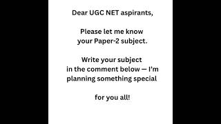 Famous Let Me Know Your Paper-2 Subject | UGC NET Preparation with Dr. Sameera Fernaz Wealth