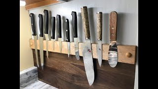 How to Make a No Drill DIY Magnetic Knife Rack • Grillo Designs
