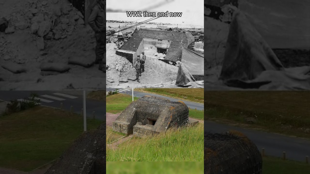 WW2 then and now || Normandy Utah beach 🏖️