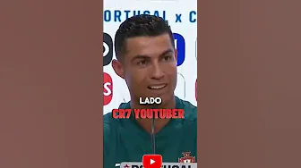 CRISTIANO RONALDO SOBRE SEU CANAL NO YOUTUBE #shorts thumbnail