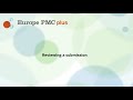 Europe pmc plus reviewing a submission
