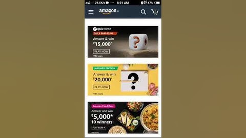 Amazon January Edition spin and Win Quiz Answers Today | Win Bose Speakers | 8 January 2021