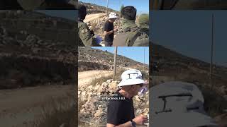Palestinian-American confronts Israeli settler at West Bank home