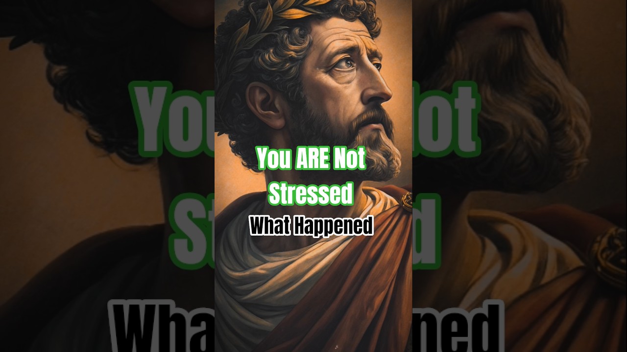 You're NOT Stressed 😥 What's Happened  | Stoic mindset