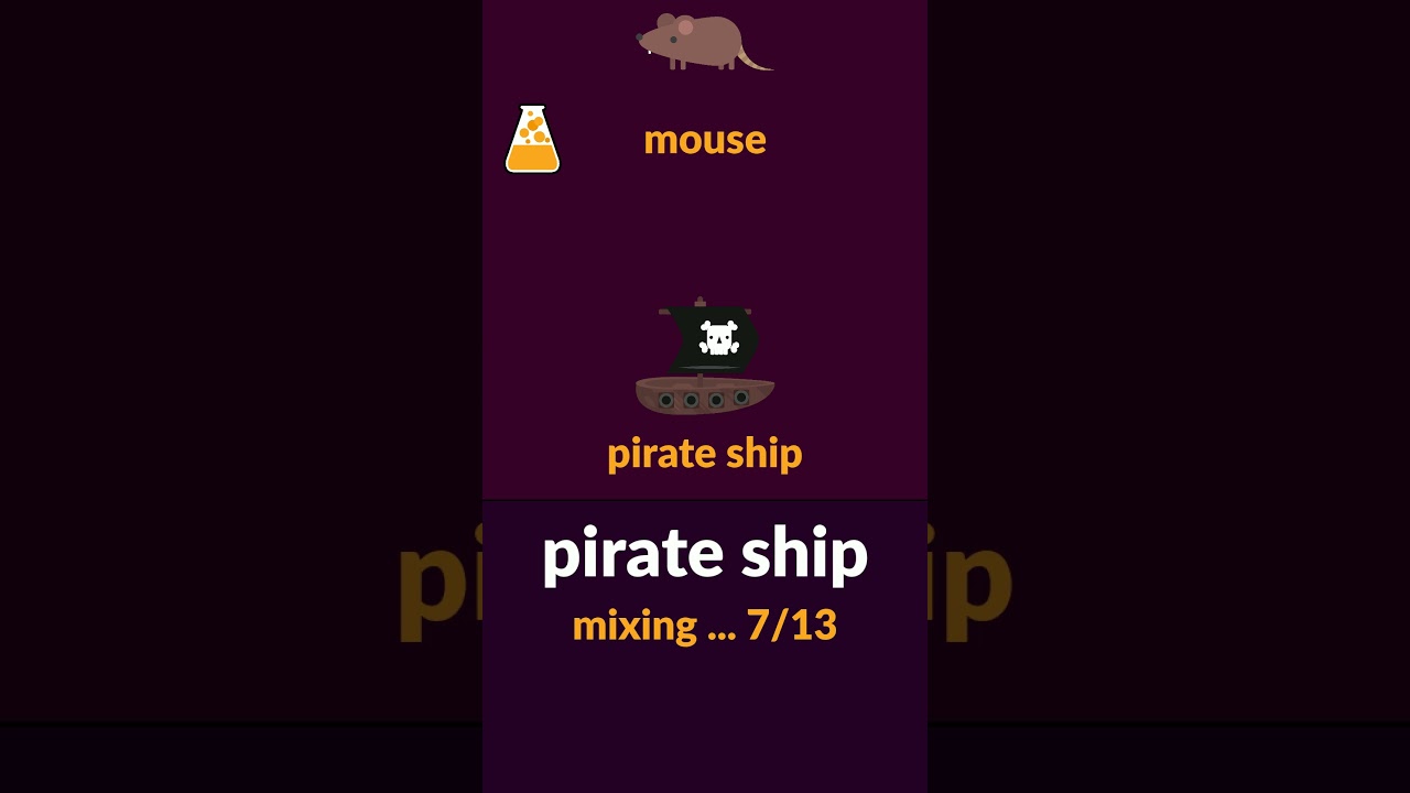 Use the PIRATE SHIP in Little Alchemy 2