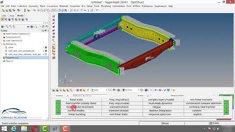 Frame Assembly Validation Through Modal Analysis in HYPERMESH & OPTISTRUCT