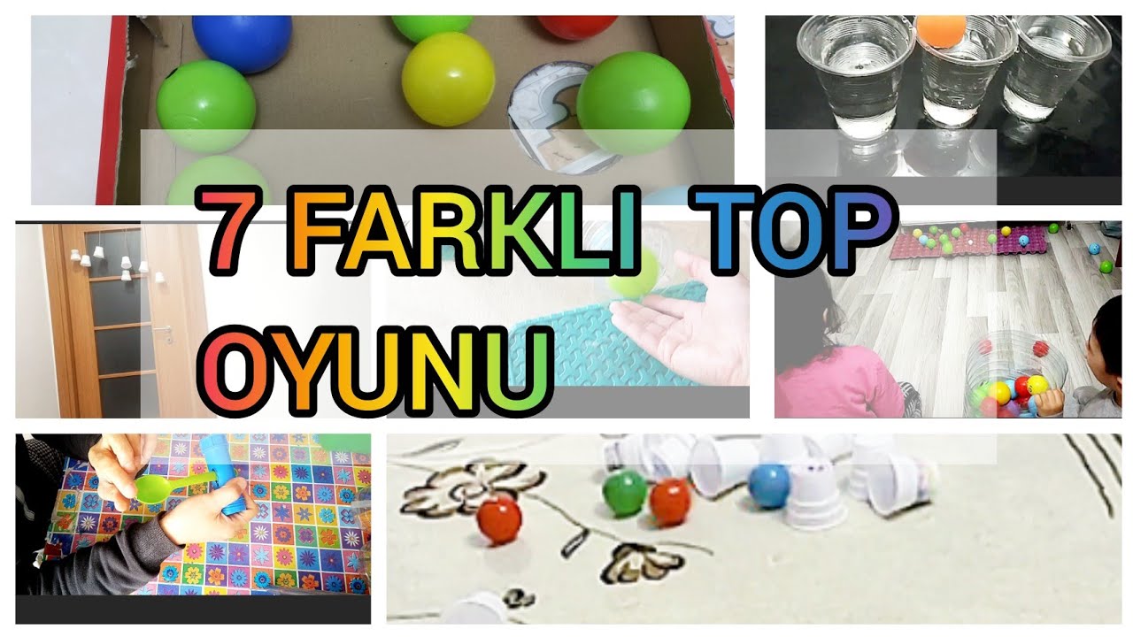 evde oyun egitici top oyunlari anaokulu etkinlikleri play at home stay at home kendin yap youtube