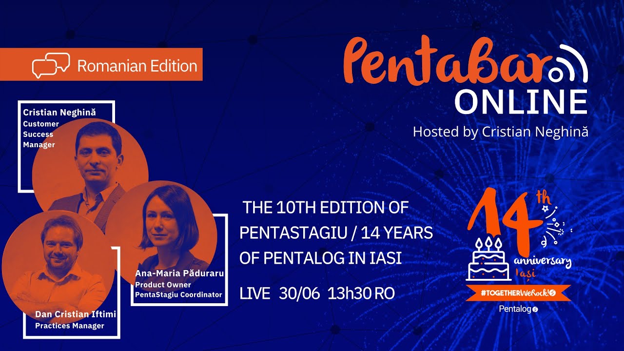 PentaBAR // The 10th Edition of PentaStagiu / 14 years of Pentalog in Iași