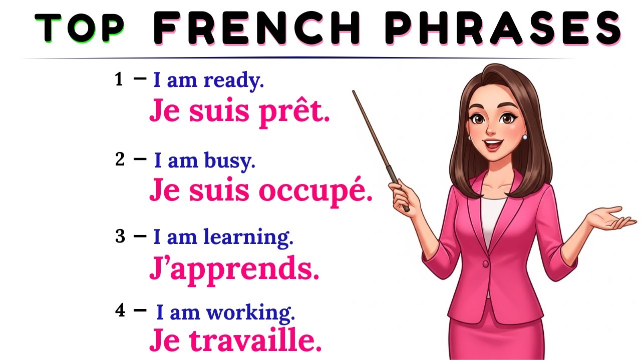 Common FRENCH Phrases for Daily Conversations | Learn French the Easy ...