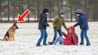 Pestkoppen maakten een verlegen meisje belachelijk zonder te weten dat haar hond een gepensioneerde