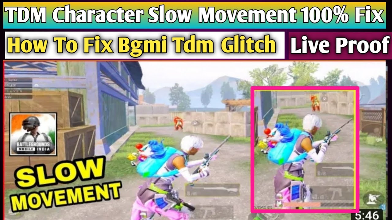 🔥How To Fix Bgmi Tdm Glitch ! Tdm Character Slow Movement & Walking Problem Fix ! 