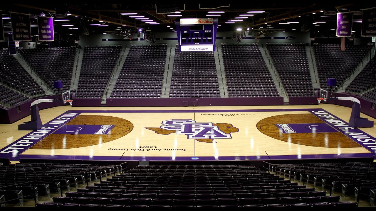 SFA Basketball  New Court Time-Lapse 