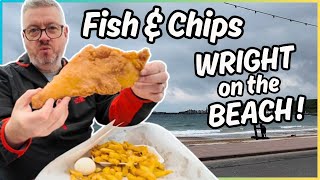 I had a seaside FISH & CHIPS Wright on the Beach in SWANAGE !!