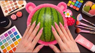 ASMR Makeup on Watermelon 🍉 (No Talking)