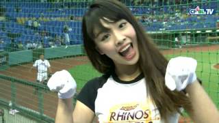 06/05 Lamigo vs 義大 中場,Rhinos Angels帶來充滿活力的熱舞表演