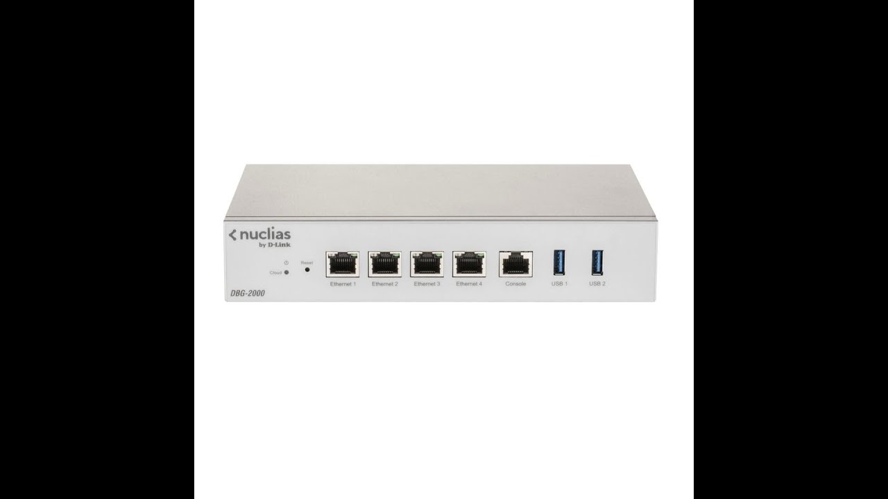 DBG-2000 D-Link Nuclias Cloud 4-Ports 10/100/1000Base-T Gigabit ...