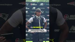 Christian Gonzalez responds to Robert Kraft's contract comments #patriots #nfl