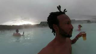 Swimming around the water in blue lagoon - 360 Degree - 4k - VR Experience
