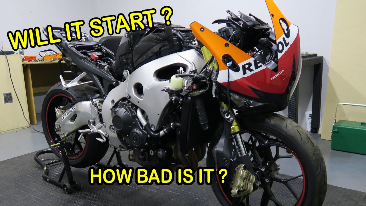 Восстановление разбитого Honda CBR 1000RR 2013 года