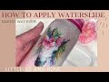 HOW TO APPLY WATERSLIDE GLITTER TUMBLER