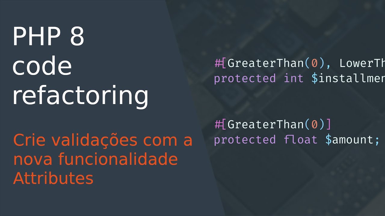 Refatorando validação com Attributes, outra nova feature do PHP 8