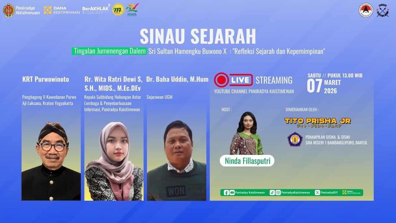 Sinau Sejarah  - Tingalan Jumenengan Dalem Sri Sultan Hamengku Buwono X