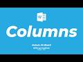 Columns in Microsoft Word