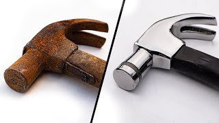 Very rusty Hammer Restoration - Restoring Nail puller
