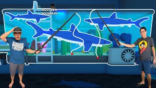 CRIAMOS UM SUPER AQUÁRIO DE TUBARÕES GIGANTES!!! - Roblox Aquarium Tycoon screenshot 4