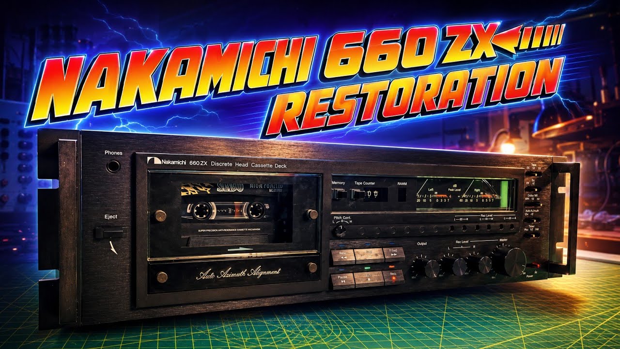 Nakamichi 660ZX Unboxing & Full Restoration | Auto Azimuth