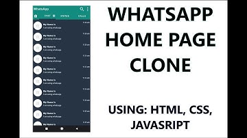 CLONE WHATSAPP HOMEPAGE (part-2) | Only Using HTML, CSS and JavaScript