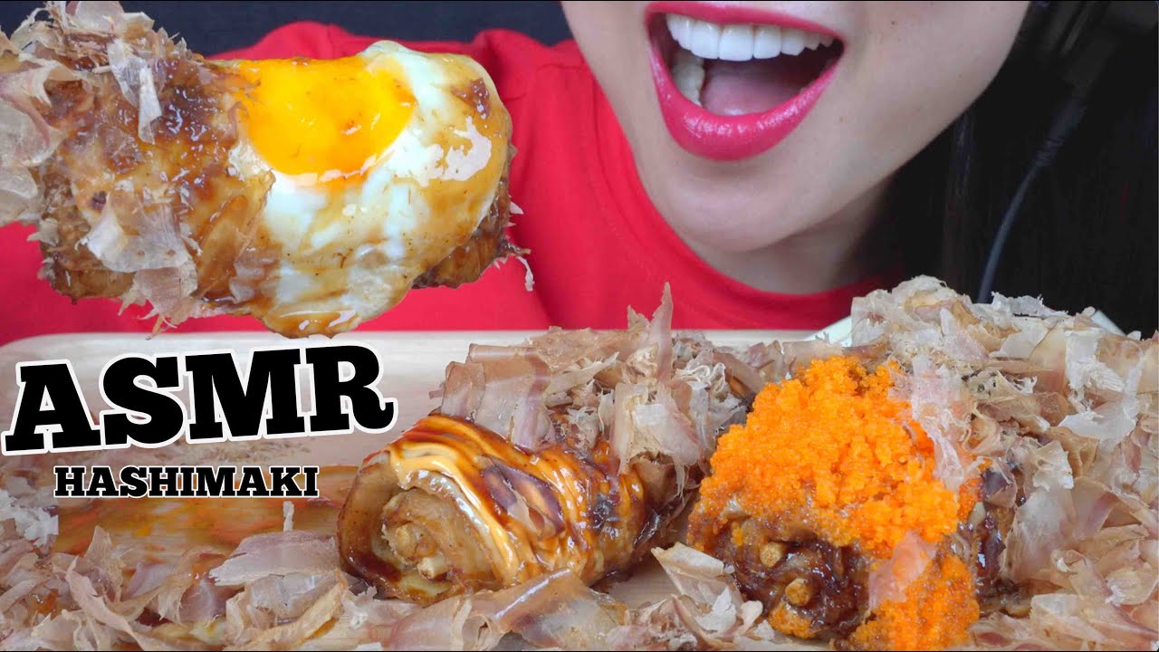 ASMR HASHIMAKI *JAPANESE PANCAKE ON A STICK STREET FOOD (SOFT SQUISHY SOUNDS) NO TALKING | SAS-ASMR