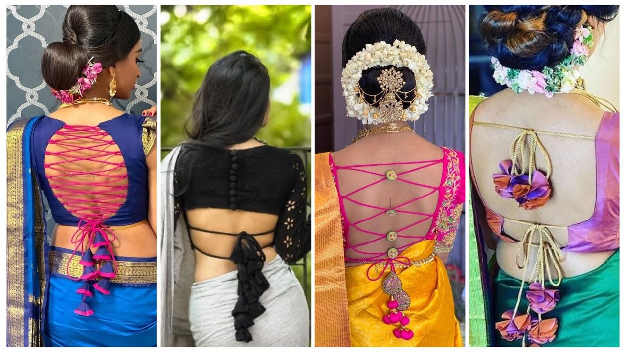 Trendy Dori blouse designs/Blouse back side designs/latest saree ...