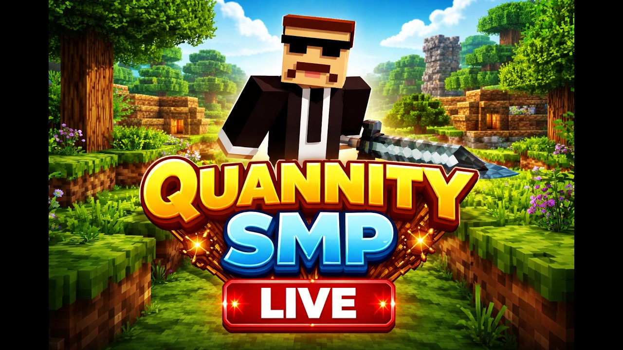 Getting to the end on my joinable Minecraft server (QuannitySMP.falix ...