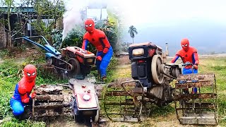 Spider-Man Plows the Field After a Stormy Night |  असल जिंदगी में स्पाइडर मैन\/ Người Nhện\/VTQN