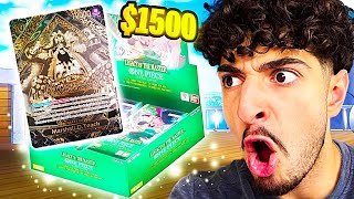 I Tried To Pull The $1,500 BLACKBEARD Card (ONE PIECE Booster Box Opening)
