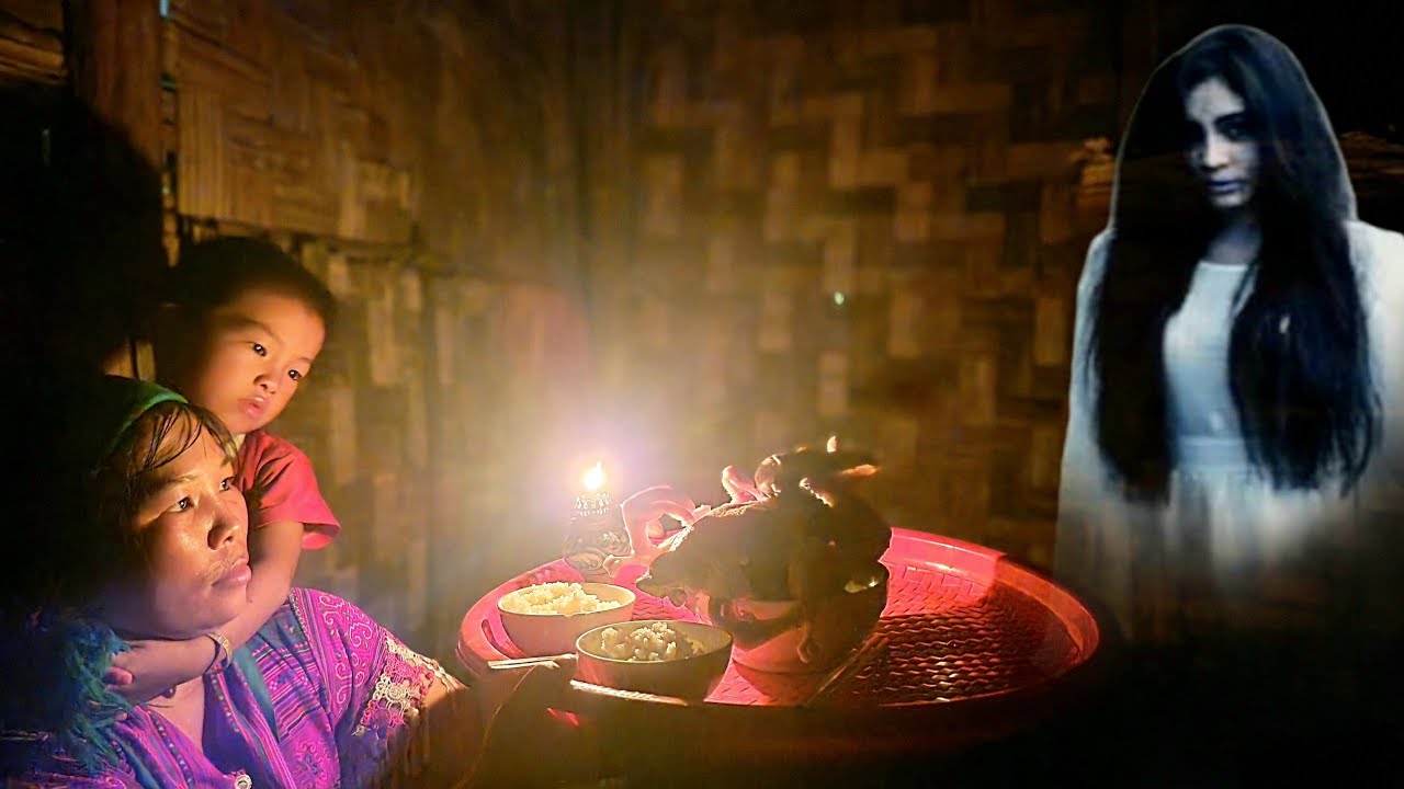 Single mother in danger in the forest - Harvesting and preserving ginger