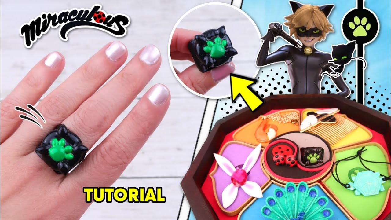 Diy Miraculous Ladybug How To Make Cat Noir Ring Chat Noir Miraculous Youtube